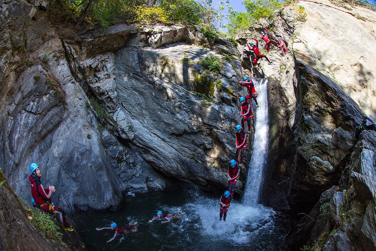 Area47 Canyoning bzw. Schluchten wandern mit Action pur im Ötztal im Hotel Schlössl