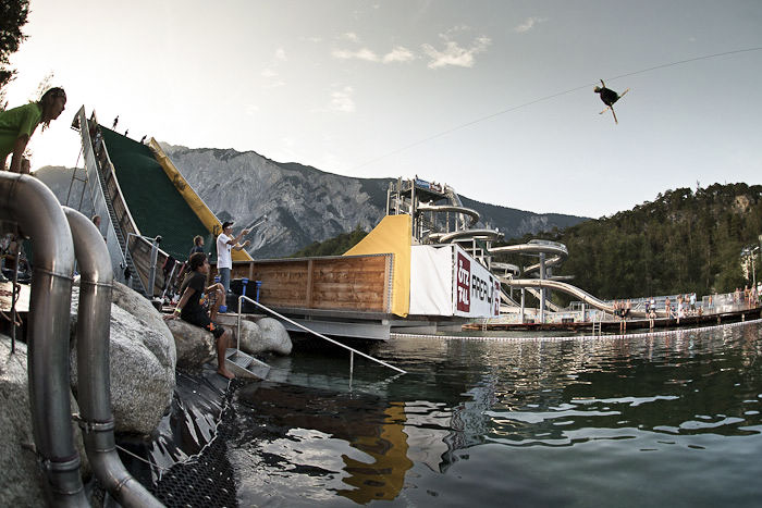 Area 47 mit Wasserrampe im Ötztal - Hotel Schlössl